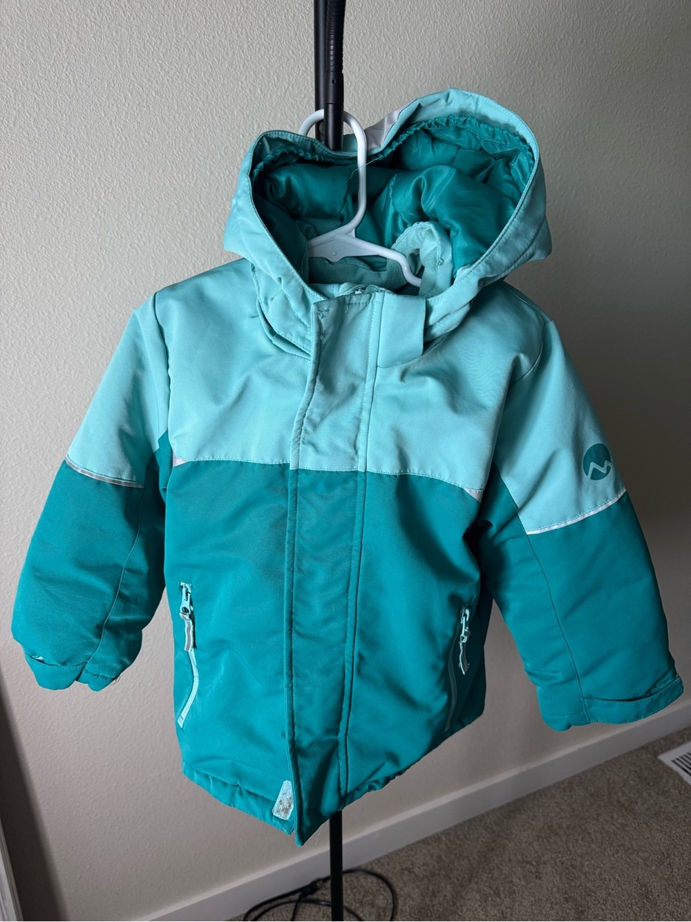 H&M Two-Tone Teal Kids' Functional Raincoat